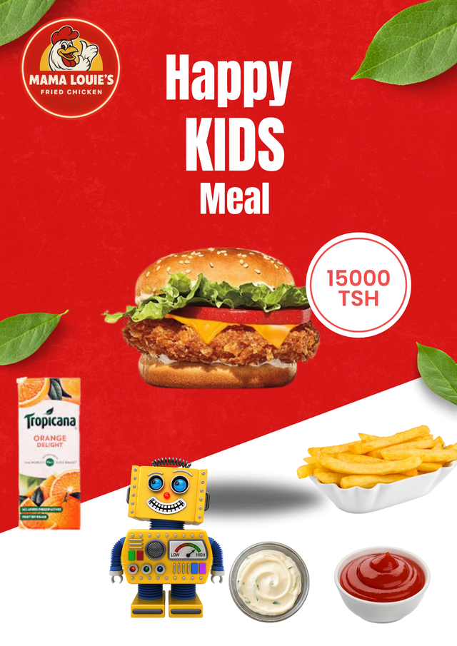 Happy kids menu Mama Louies